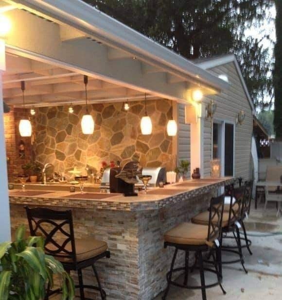 +10 cocinas rústicas para patios exteriores. - Cocinas Rusticas