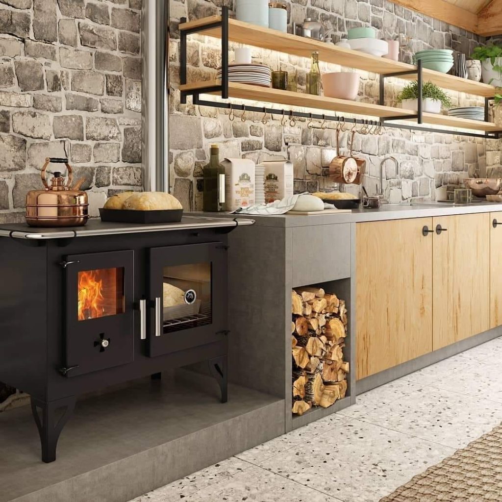 +20 Ideas para construir maravillosas cocinas de leña interiores ...