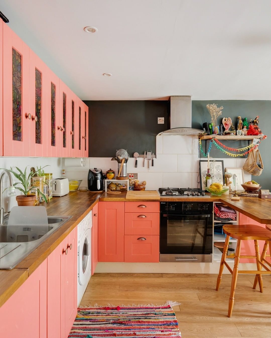 Ideas de cocinas en tonos rosa - Cocinas Rusticas