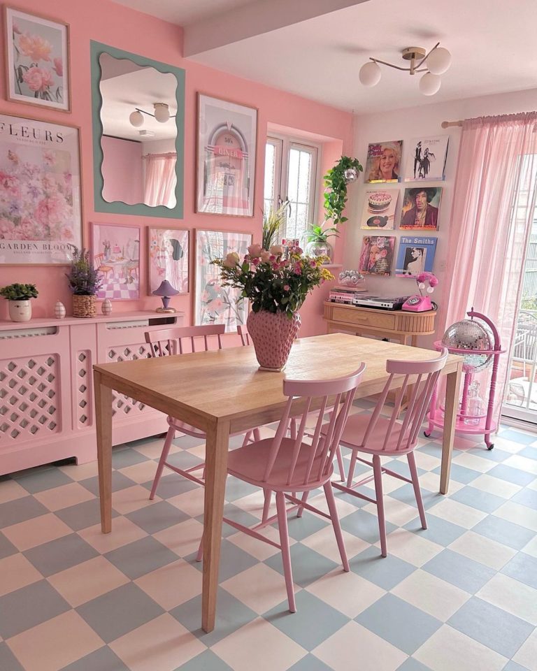 Ideas de cocinas en tonos rosa - Cocinas Rusticas
