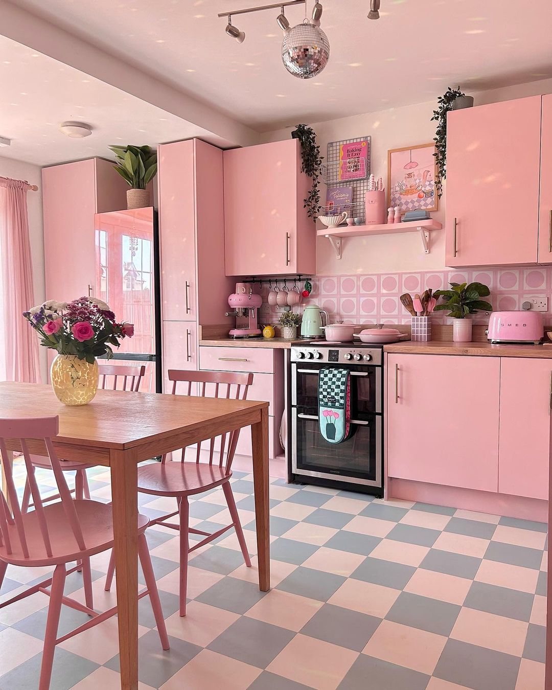 Ideas de cocinas en tonos rosa - Cocinas Rusticas