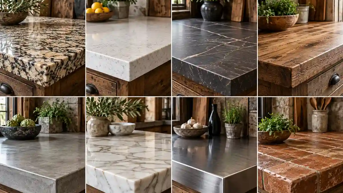 Materiales alternativos para encimeras de cocina