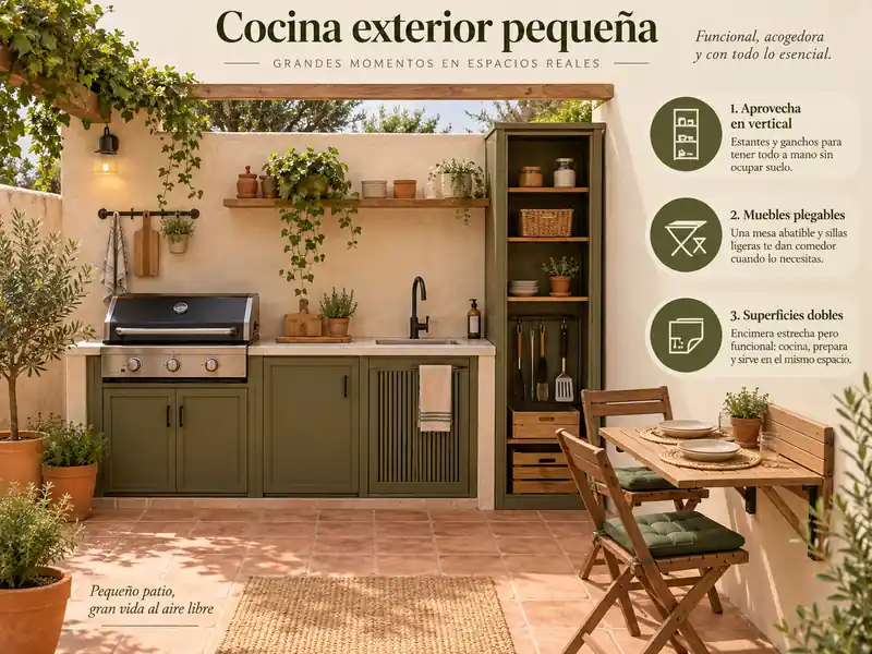 Cocina exterior pequeña