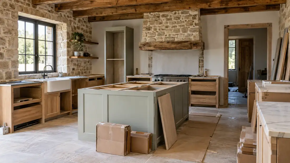 Remodelación de cocina rústica sin presupuesto por etapas