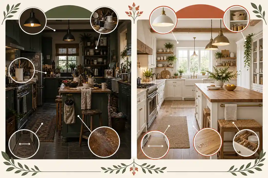 Errores comunes y soluciones en cocinas farmhouse