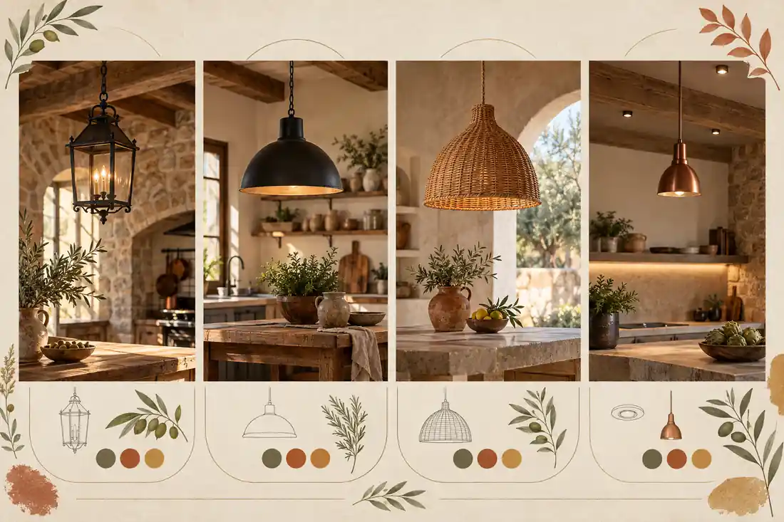Lámparas para estilos rústico tradicional, farmhouse, mediterráneo y moderno