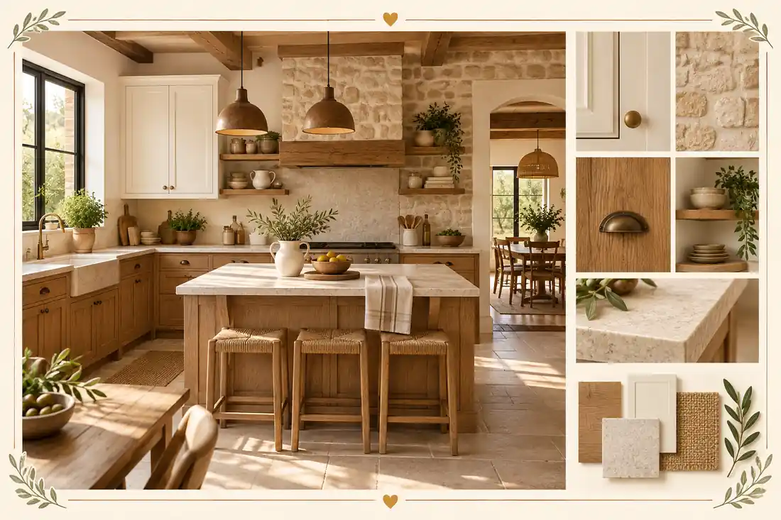 Muebles para cocinas rústicas: vista de conjunto