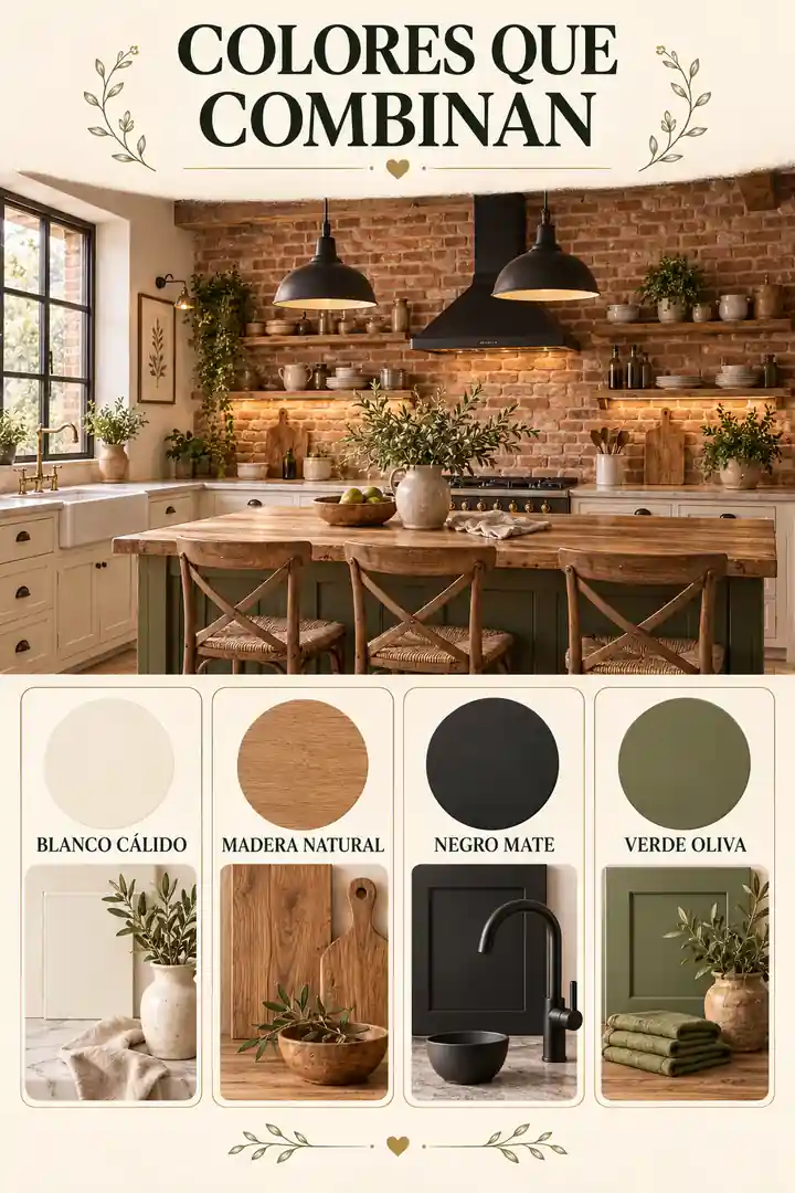 Colores que combinan con ladrillo visto